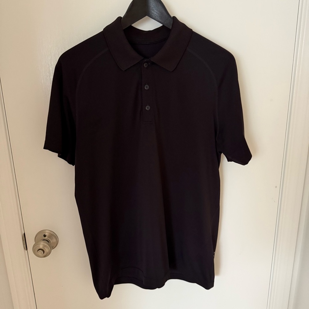lululemon athletica Black Polo Shirt
